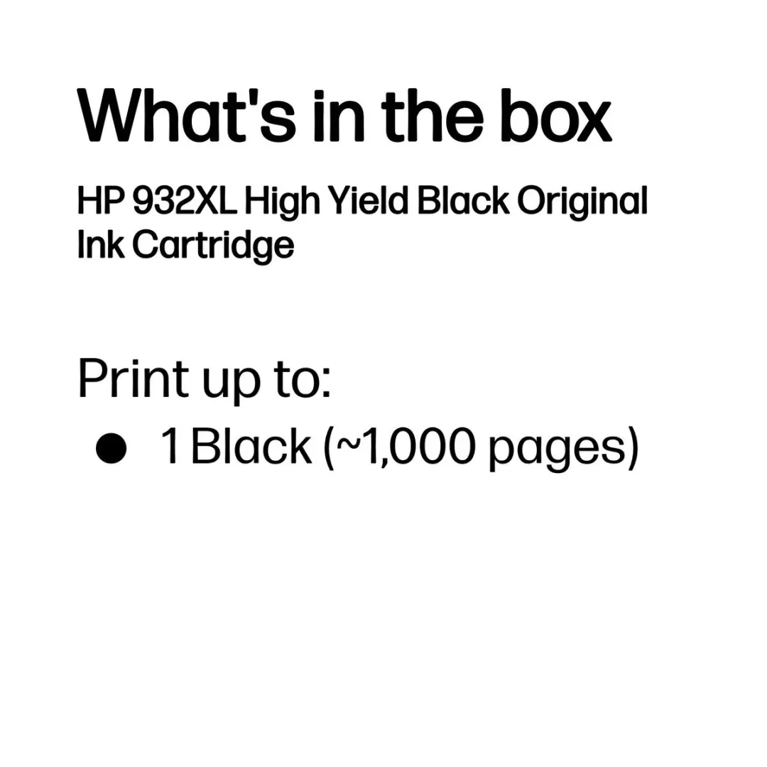 HP 932XL Inktcartridge Zwart - CN053AE