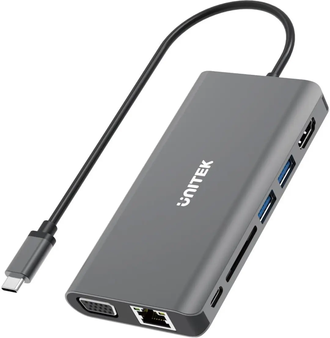 Unitek Hub USB-C D1019B 8-in-1