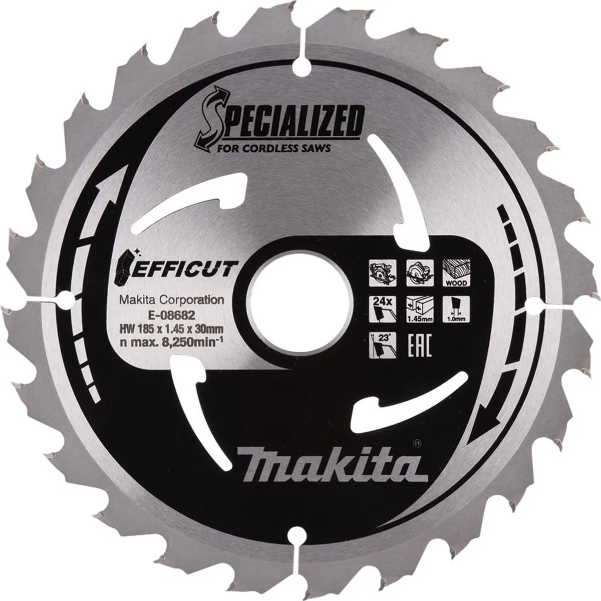 Makita Cirkelzaagblad Hout E-08682 24T - Ø185mm