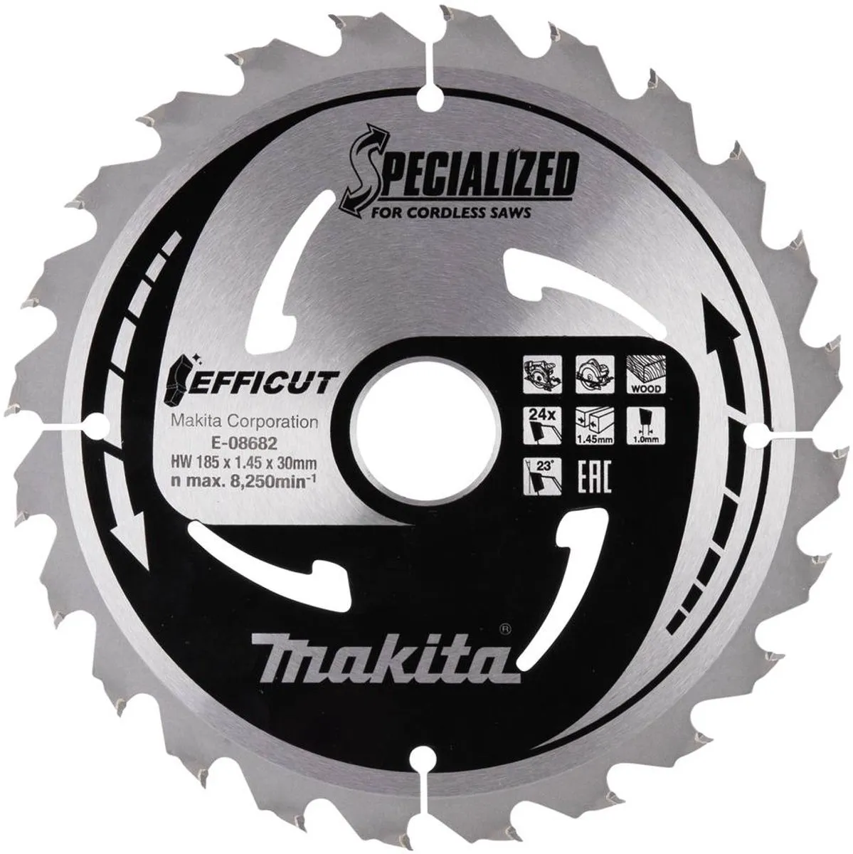 Makita Cirkelzaagblad Hout E-08682 24T - Ø185mm