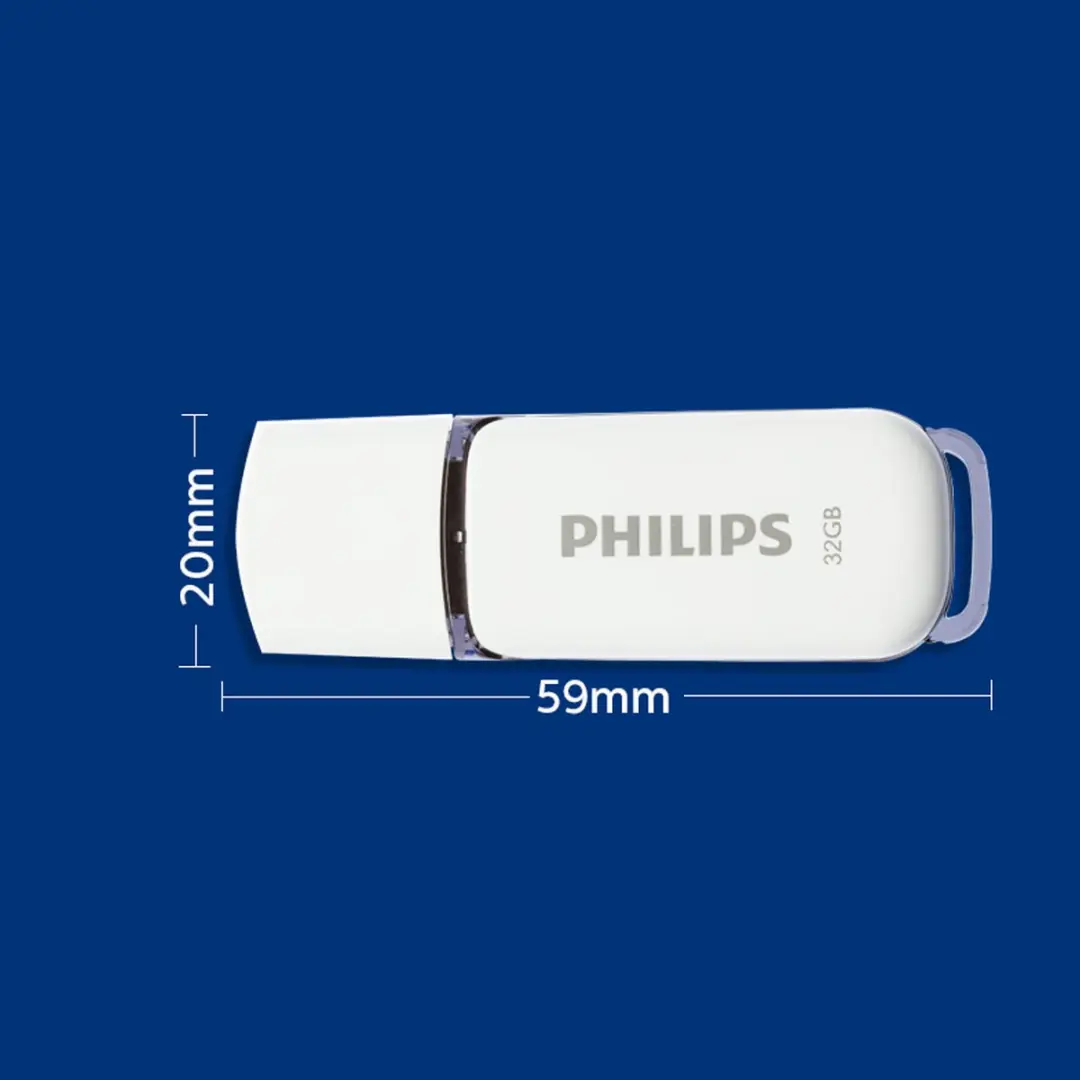 Philips USB Stick 2.0 FM32FD70B/P10 - 32GB - Wit - 10 Stuks - afbeelding 6 van 6