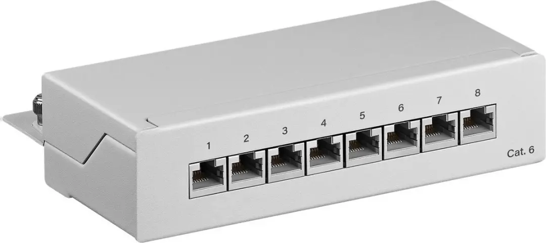 Goobay Patch Paneel Wit 8 Poorten RJ45