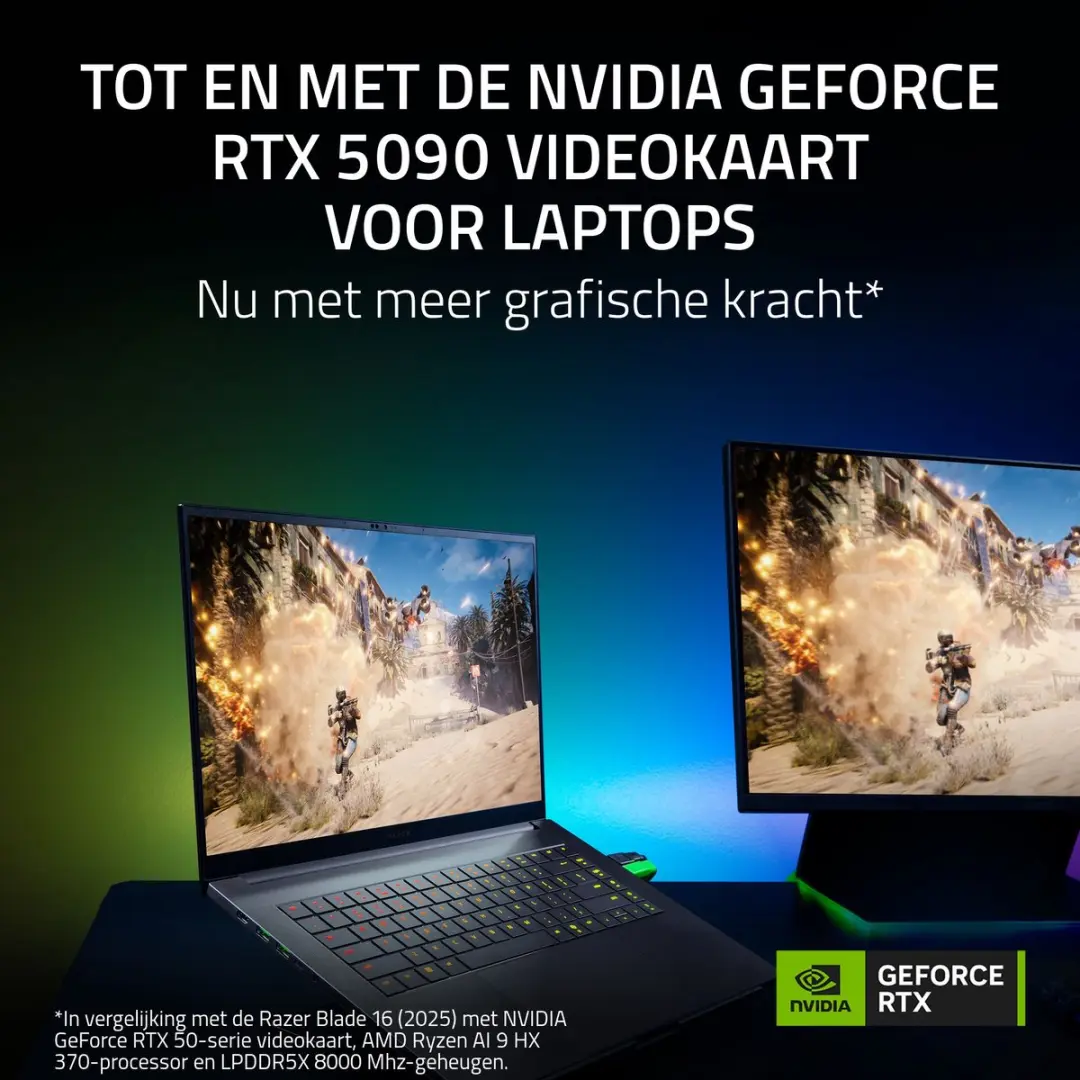 Razer Blade 16 RZ09-05819EN9-R3E1 Gaming Laptop - 64GB RTX 5090 2TB - Zwart