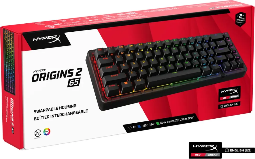 HyperX Origins 2 Pro BN7S3AA#ABF Toetsenbord - Zwart
