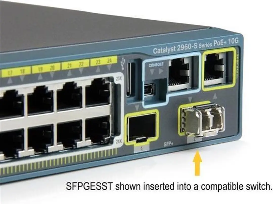 Startech SFPGESST GBIC/SFP Transceiver - MM LC - Zilver - afbeelding 3 van 6