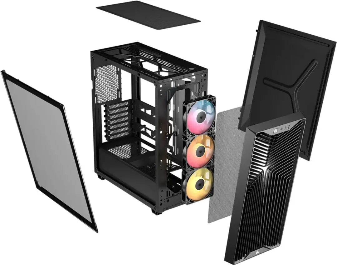 Corsair 3200D RS ARGB Midi Tower - PC-behuizing - Zwart
