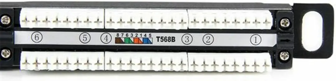 Startech 24-Port UTP Cat5e Patch Panel - Zwart
