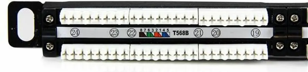 Startech 24-Port UTP Cat5e Patch Panel - Zwart