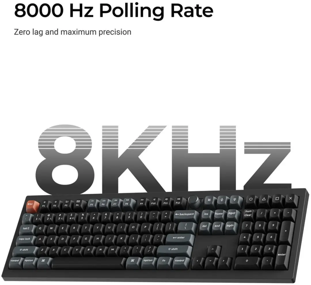Keychron V6 Ultra V6U-D3 Toetsenbord - 8K Bluetooth - Zwart