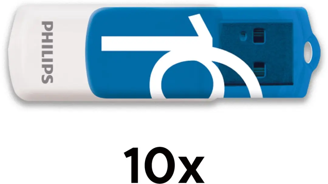 Philips USB-stick Vivid Edition 16GB - 10 Stuks - Blauw - afbeelding 6 van 6
