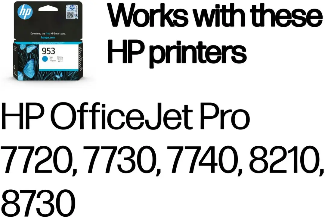 HP 953 F6U12AE Inktcartridge - Cyaan - 8,5 ml - afbeelding 6 van 6