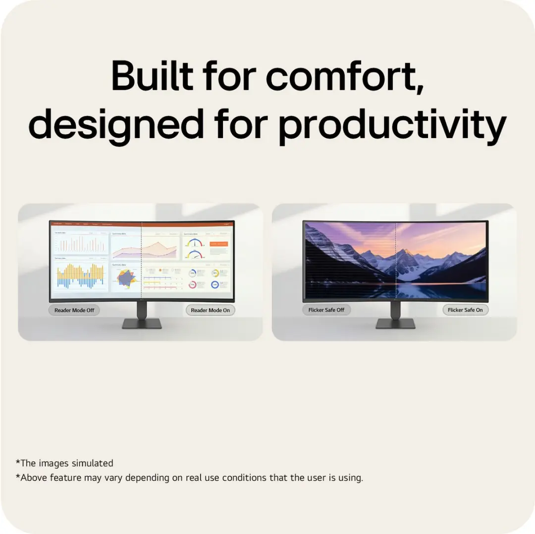 LG UltraWide 34U640B-B 34 inch WQHD Monitor - USB-C 65W - 144Hz