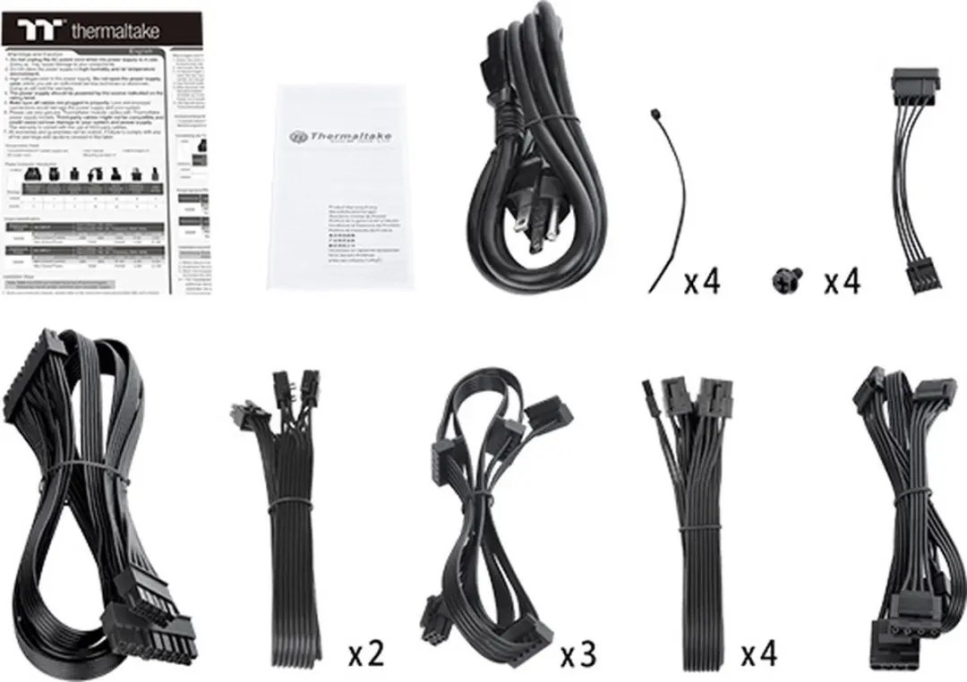 Thermaltake Toughpower PF1 PSU 1050W - 12x SATA - Zwart