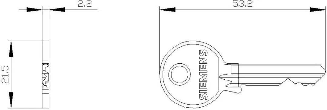 Siemens 3SU1950-0FP80-0AA0 Signaallamp - Kleurloos