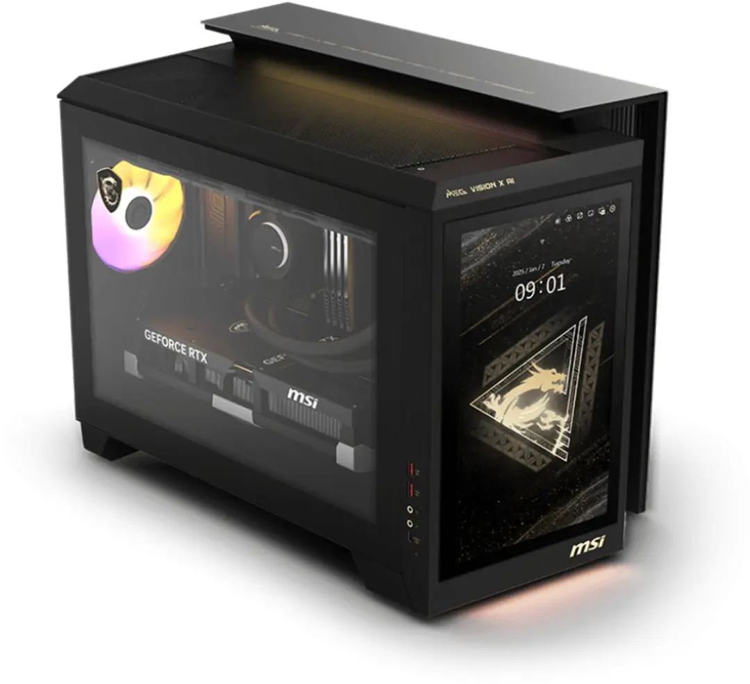 MSI MEG Vision X AI 2NVV7-009AT Gaming PC - Zwart