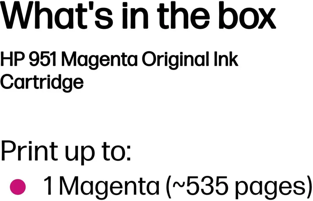 HP 951 Magenta Inktcartridge CN051AE