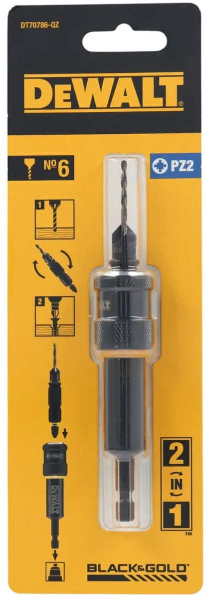 DeWalt DT70786 Flip & Drive Boor- en verzinkset