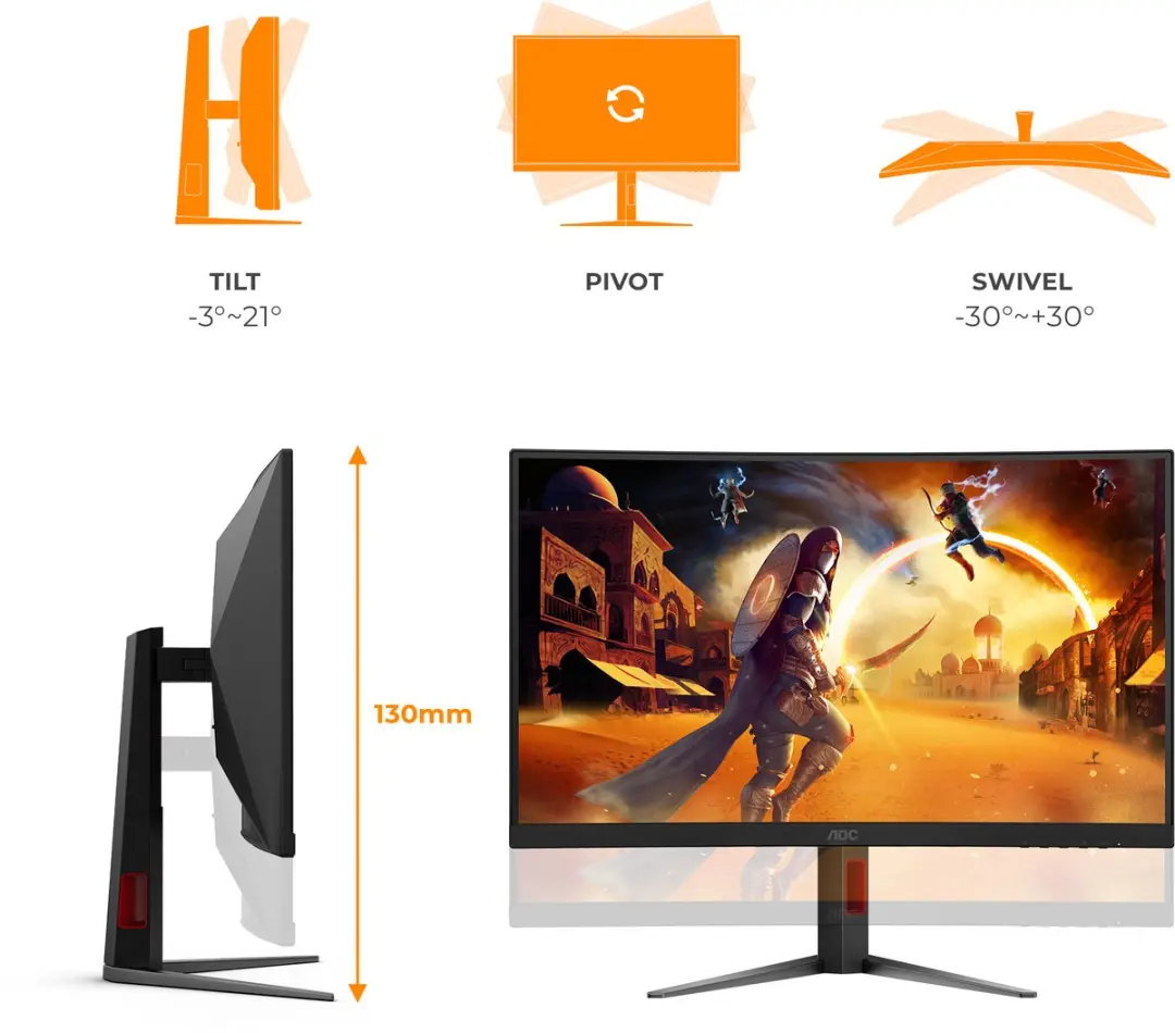AOC G4 C27G4Z2 Monitor 27" Full HD - 90% DCI-P3