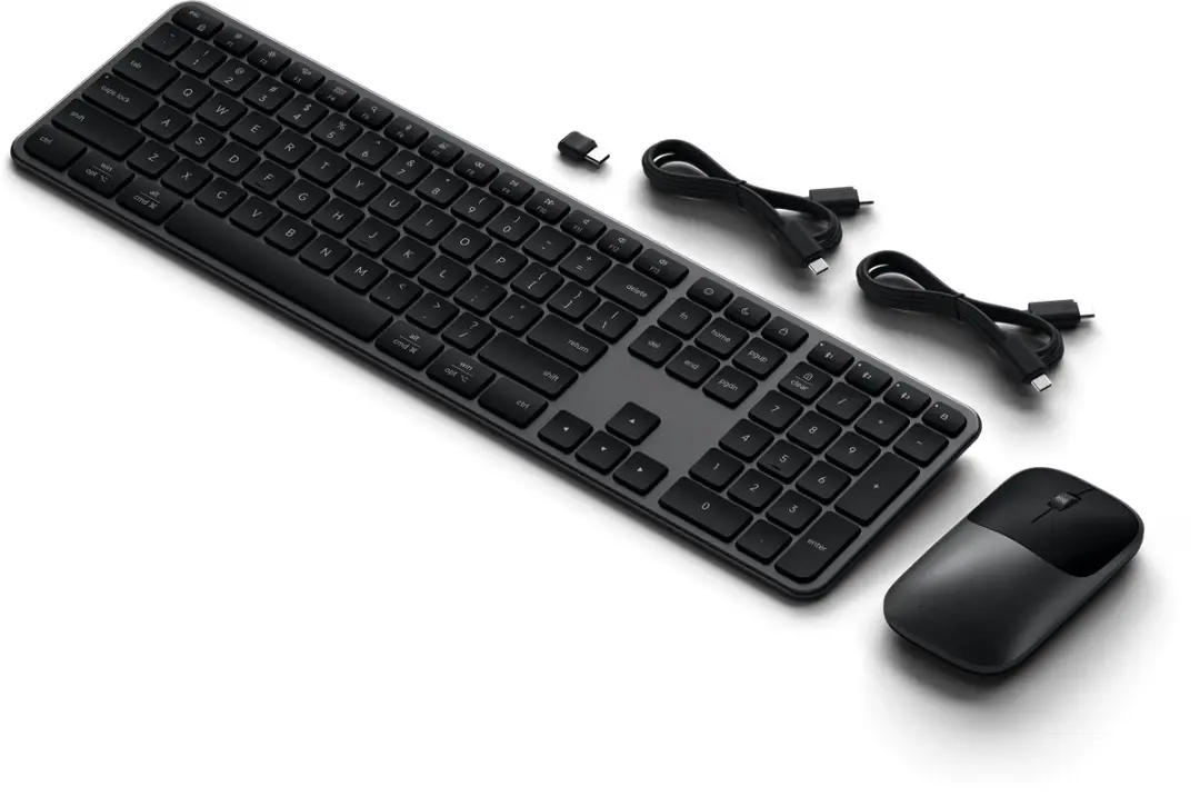 Satechi Slim CEX3 ST-ZEX3CC-EN Draadloos Combo - Bluetooth 5.3 - Zwart