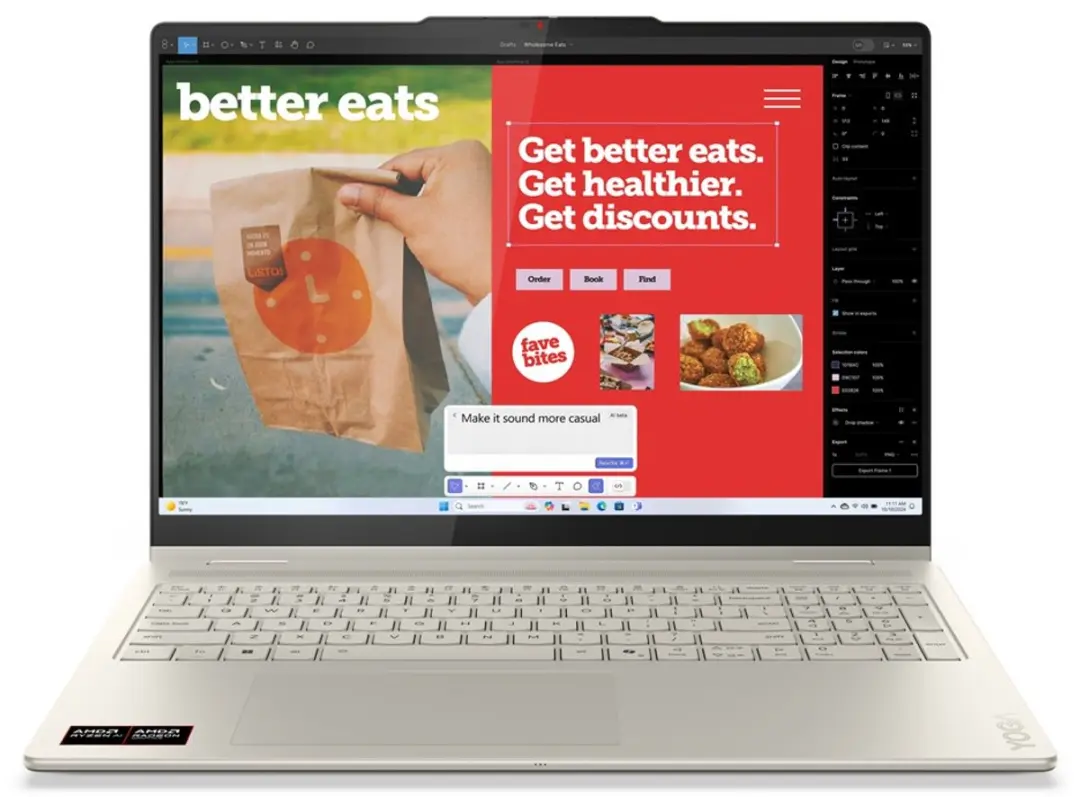 Lenovo Yoga 7 Hybride Laptop AMD Ryzen AI 7 OLED 16GB 512GB