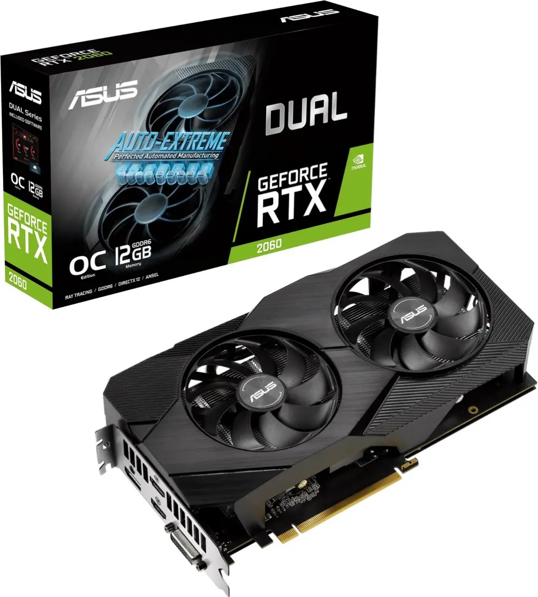 ASUS DUAL-RTX2060-OC EDITION Grafische Kaart 12GB
