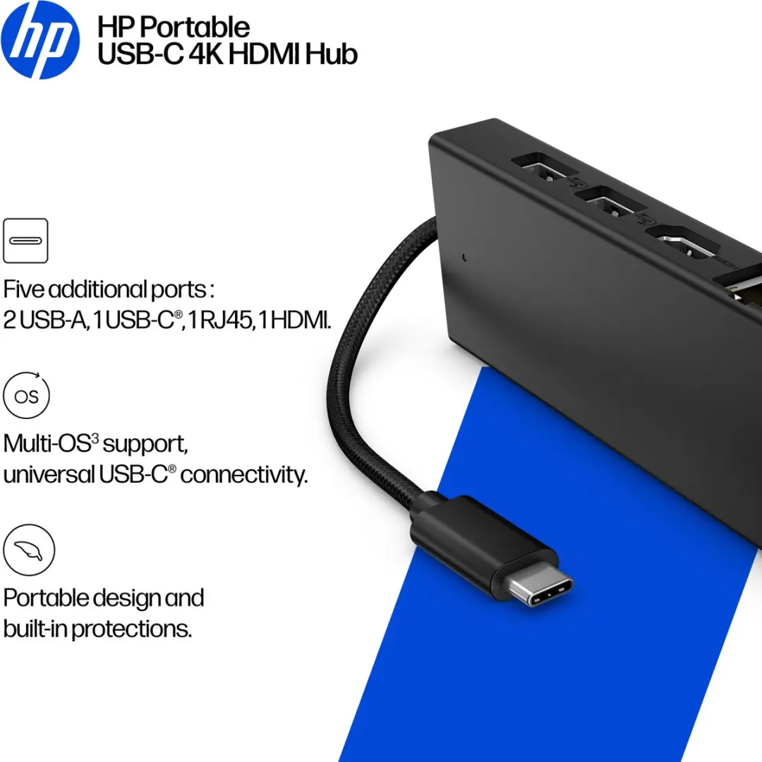 HP BR1U3AA#ABB USB-C naar HDMI Hub - afbeelding 6 van 6