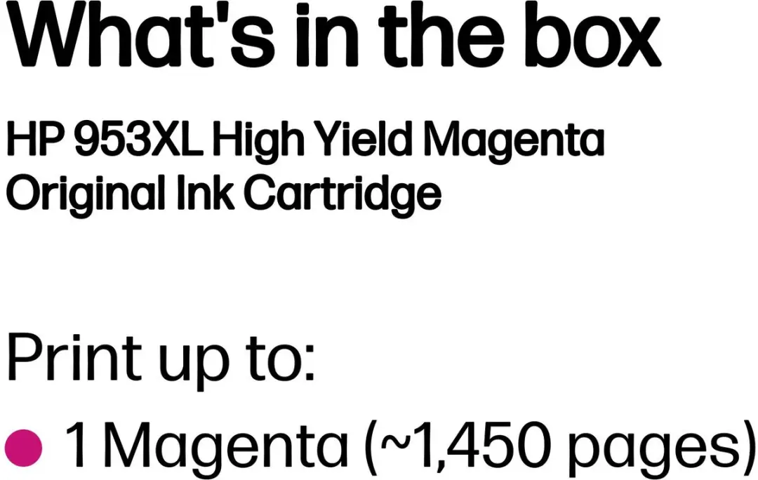 HP 953XL Magenta Inktcartridge - F6U17AE