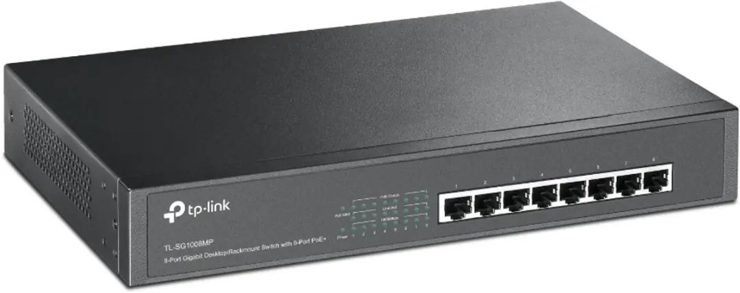 TP-Link TL-SG1008MP 8-Poort Gigabit Switch PoE - Zwart