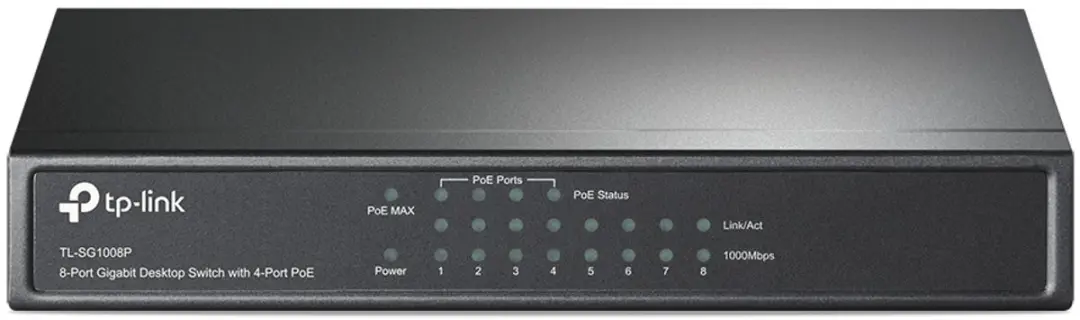 TP-Link TL-SG1008P 8-Poort Gigabit Switch