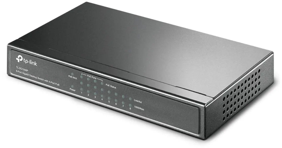 TP-Link TL-SG1008P 8-Poort Gigabit Switch - 4x PoE