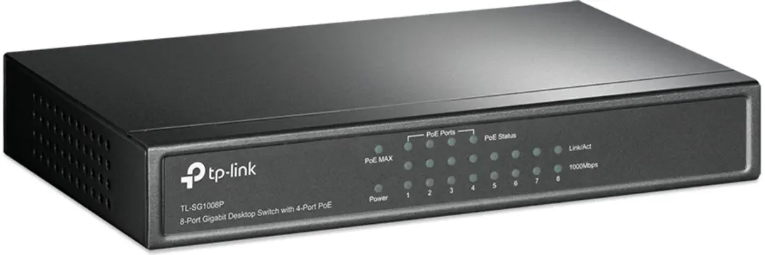 TP-Link TL-SG1008P 8-Poort Gigabit Switch - 4x PoE