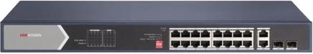 Hikvision DS-3E0520HP-E Netwerk-switch 18x PoE - Blauw