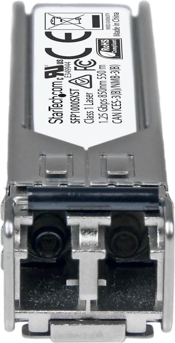 Startech SFP1000SXST MultiMode SFP Glasvezelmodule - Zilver