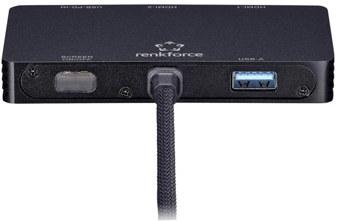 Renkforce RF-6804406 USB-C Dockingstation - Zwart