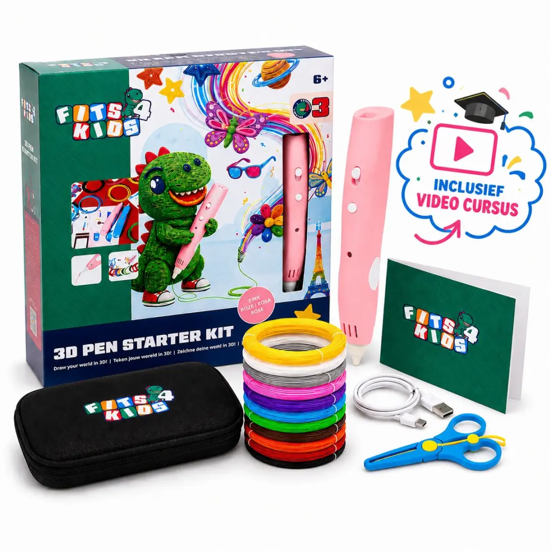 Fits4Kids 3D Pen Starterspakket Roze