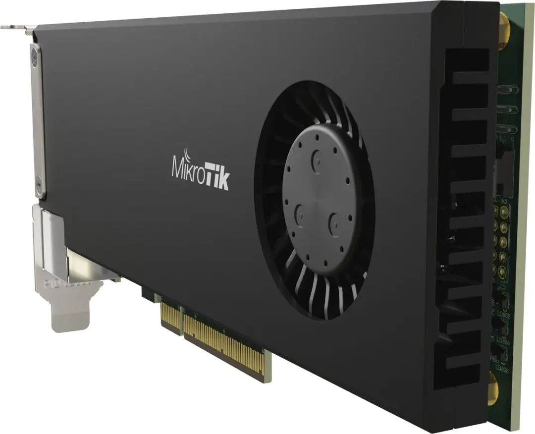 Mikrotik CCR2004-1G-2XS-PCIe Router - Zwart