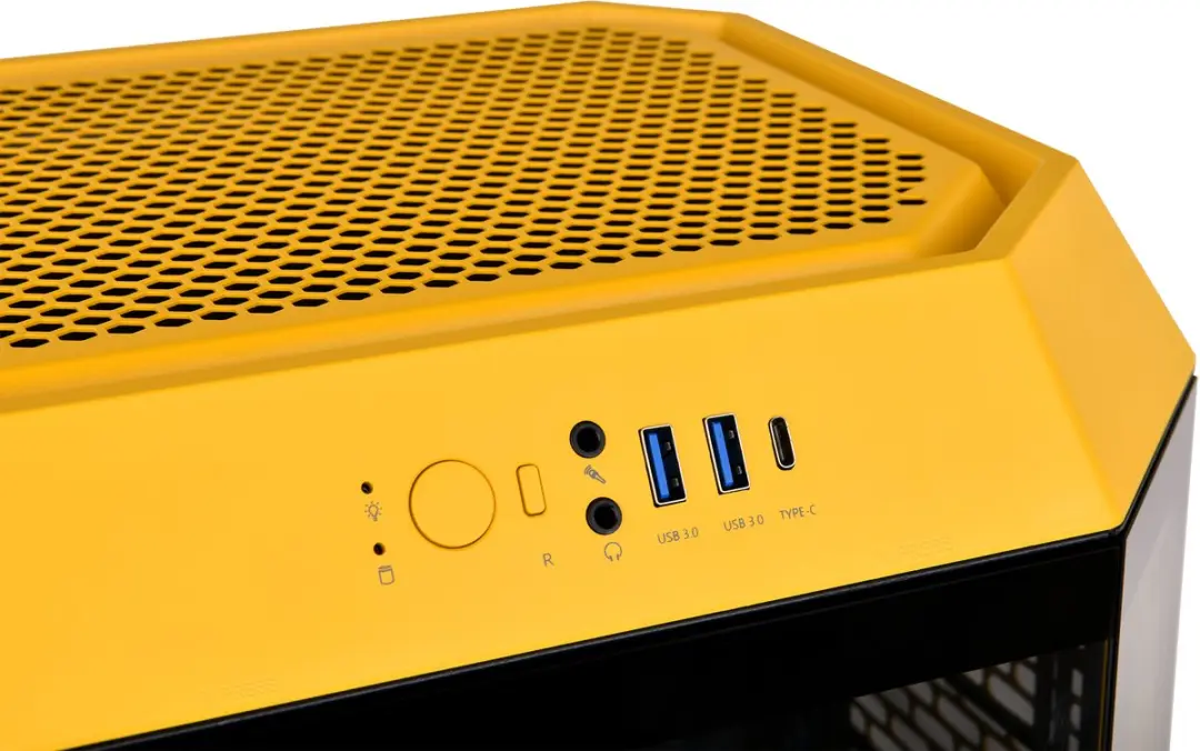 Thermaltake The Tower 300 Micro Behuizing - Geel - 2x140mm Ventilator