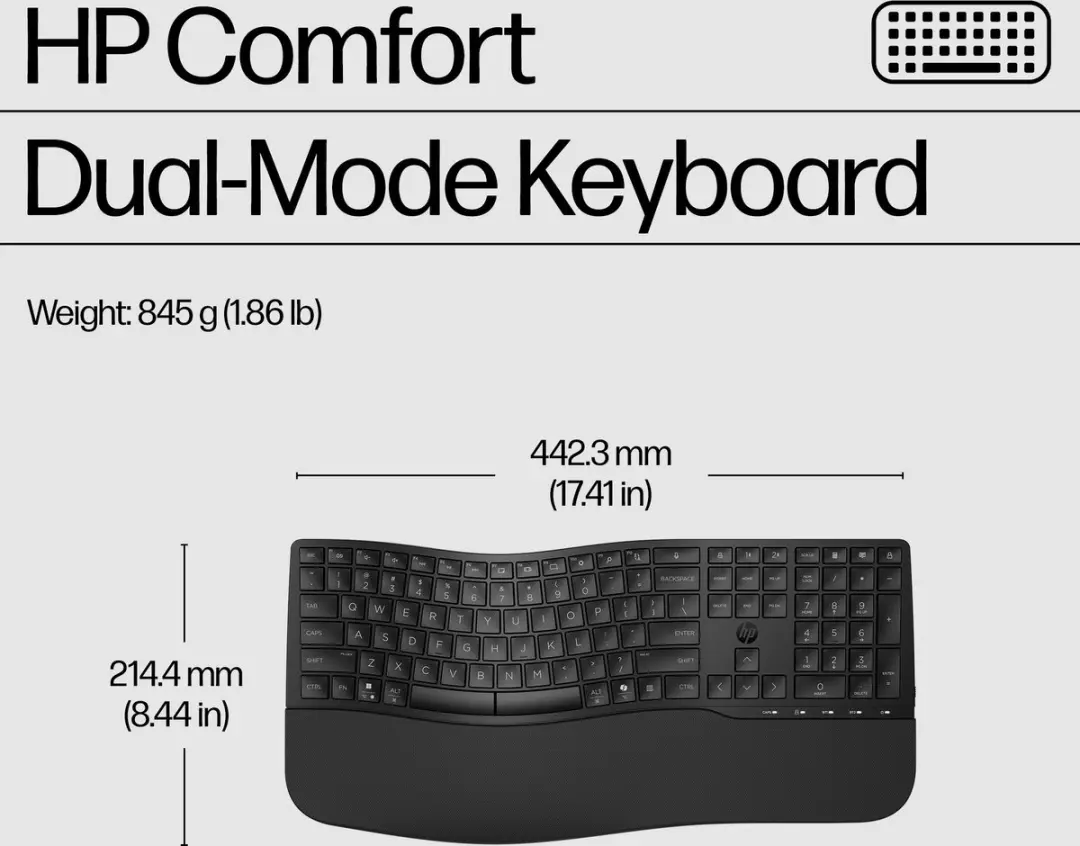 HP 680 Draadloos Toetsenbord & Muis Comfort - AZERTY - Zwart - afbeelding 6 van 6