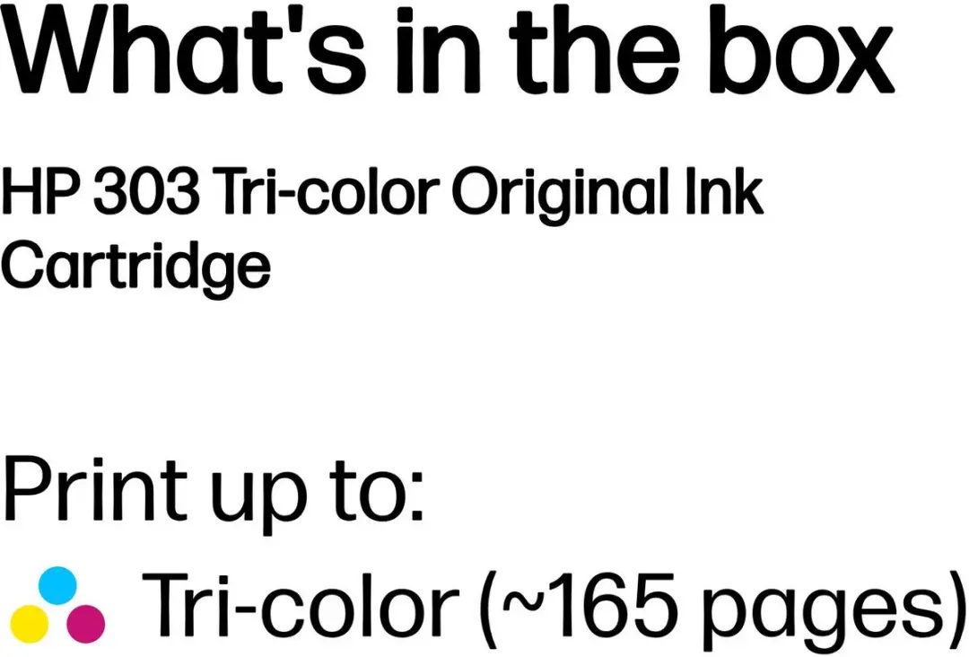HP 303 T6N01AE Inktcartridge - Cyaan/Magenta/Geel
