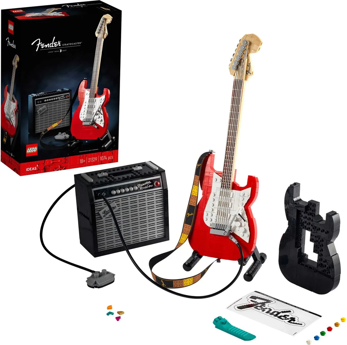 LEGO Ideas Fender Stratocaster 21329 - 1074 Stukken - Rood - afbeelding 6 van 6