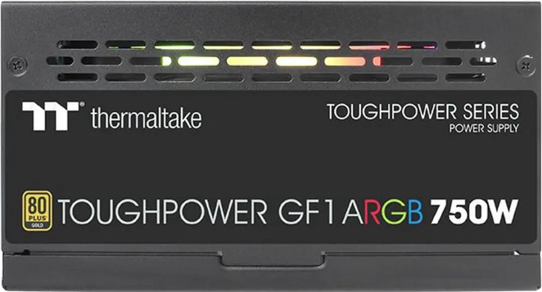 Thermaltake Toughpower GF1 ARGB PSU 750W - 80 Plus Gold - Kleurloos