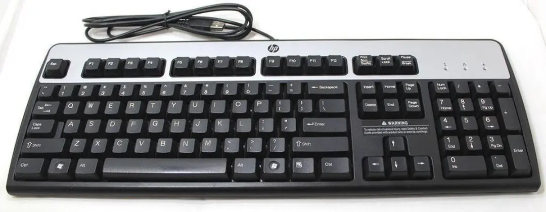 HP KU-0316 USB Toetsenbord - Zwart