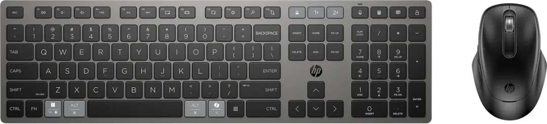 HP 720 Multi-Device 9T5A9AA Draadloos Toetsenbord & Muis Combo - Zwart