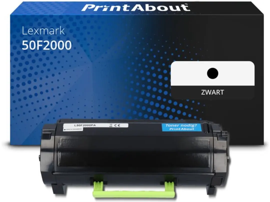 PrintAbout Lexmark 50F2000 Toner Zwart - 1.650 Pagina's