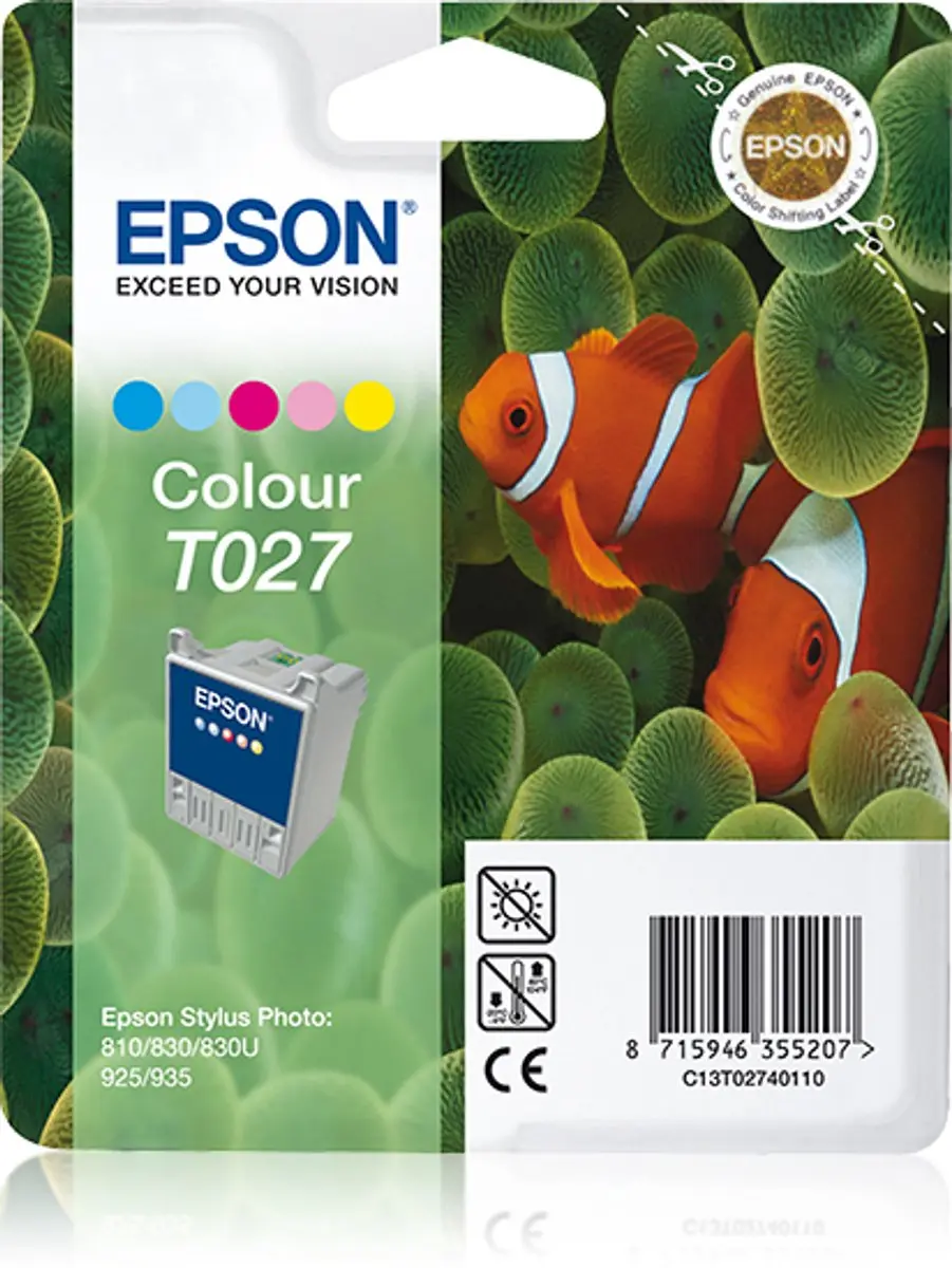 Epson T027 Inktcartridge - Multi Kleur - 220 Pagina's