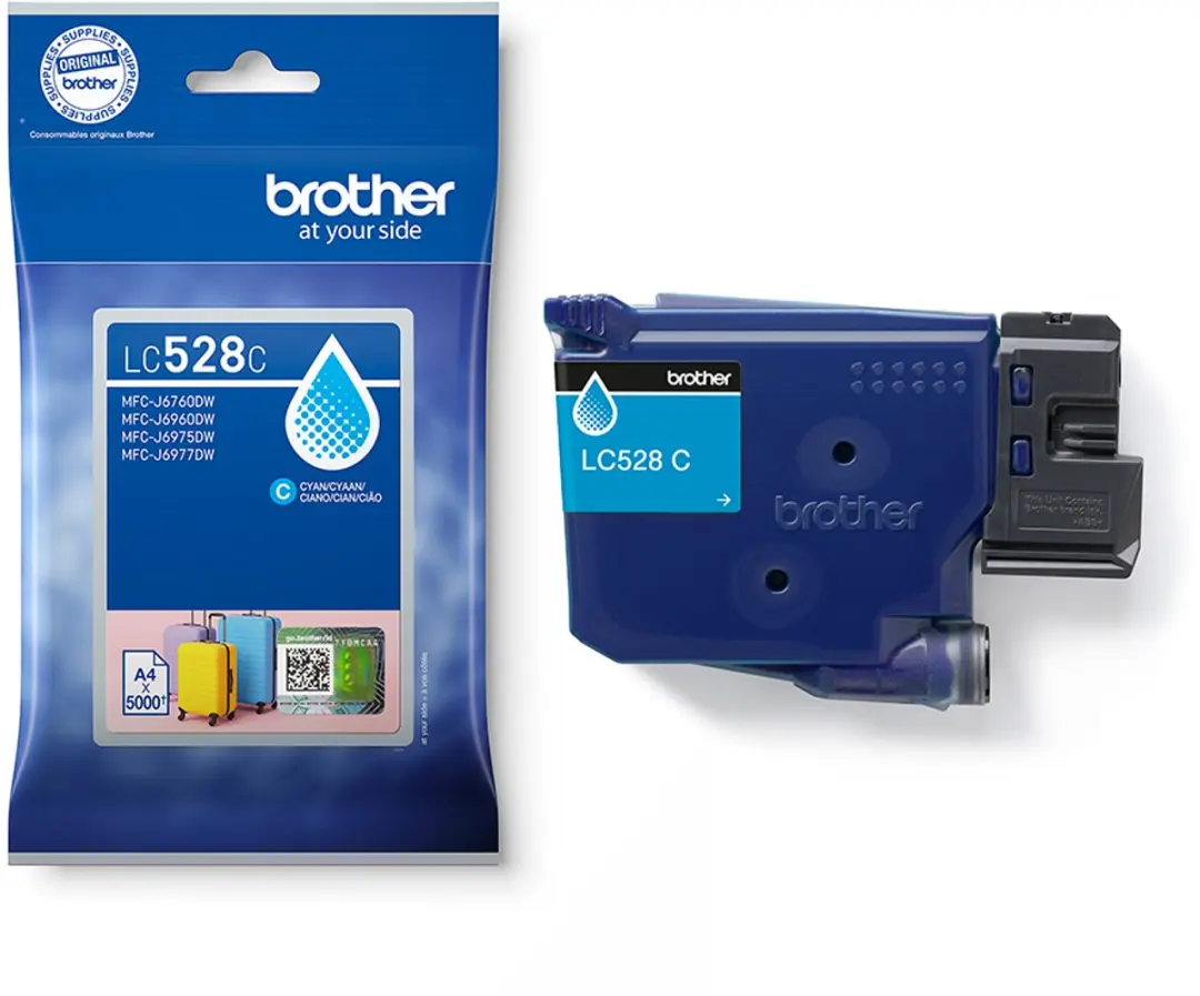 Brother LC528XLC Inktcartridge - Cyaan - XL - afbeelding 6 van 6