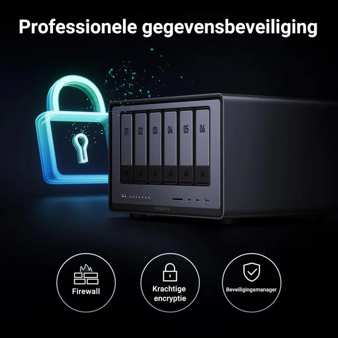 Ugreen NASync DXP6800 Pro NAS - 10-Core i5 1235U - 8GB DDR5 - 128GB SSD - afbeelding 6 van 6