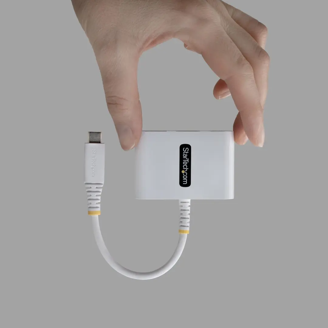 Startech 168W-USBC-MULTIPORT USB-C Multiport Adapter - 4K 60Hz - 140W PD - Wit - afbeelding 2 van 6