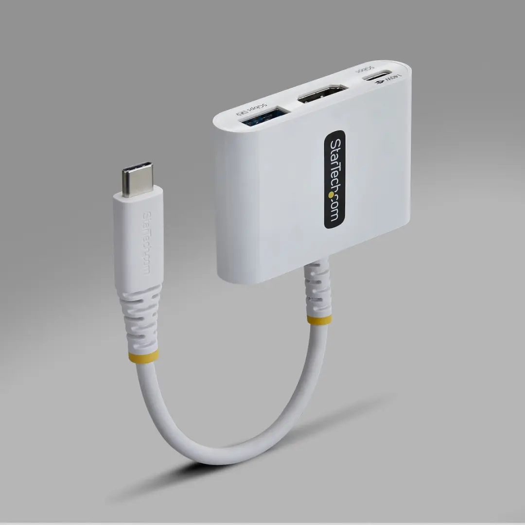 Startech 168W-USBC-MULTIPORT USB-C Multiport Adapter - 4K 60Hz - 140W PD - Wit - afbeelding 5 van 6