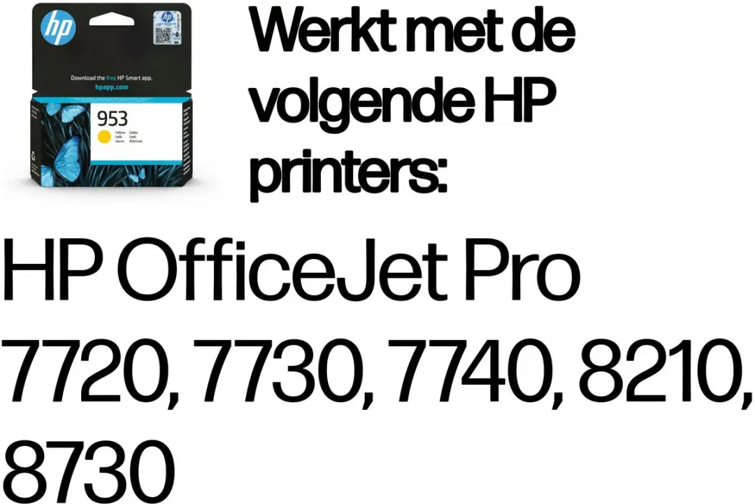 HP 953 Geel F6U14AE Inktcartridge - afbeelding 6 van 6